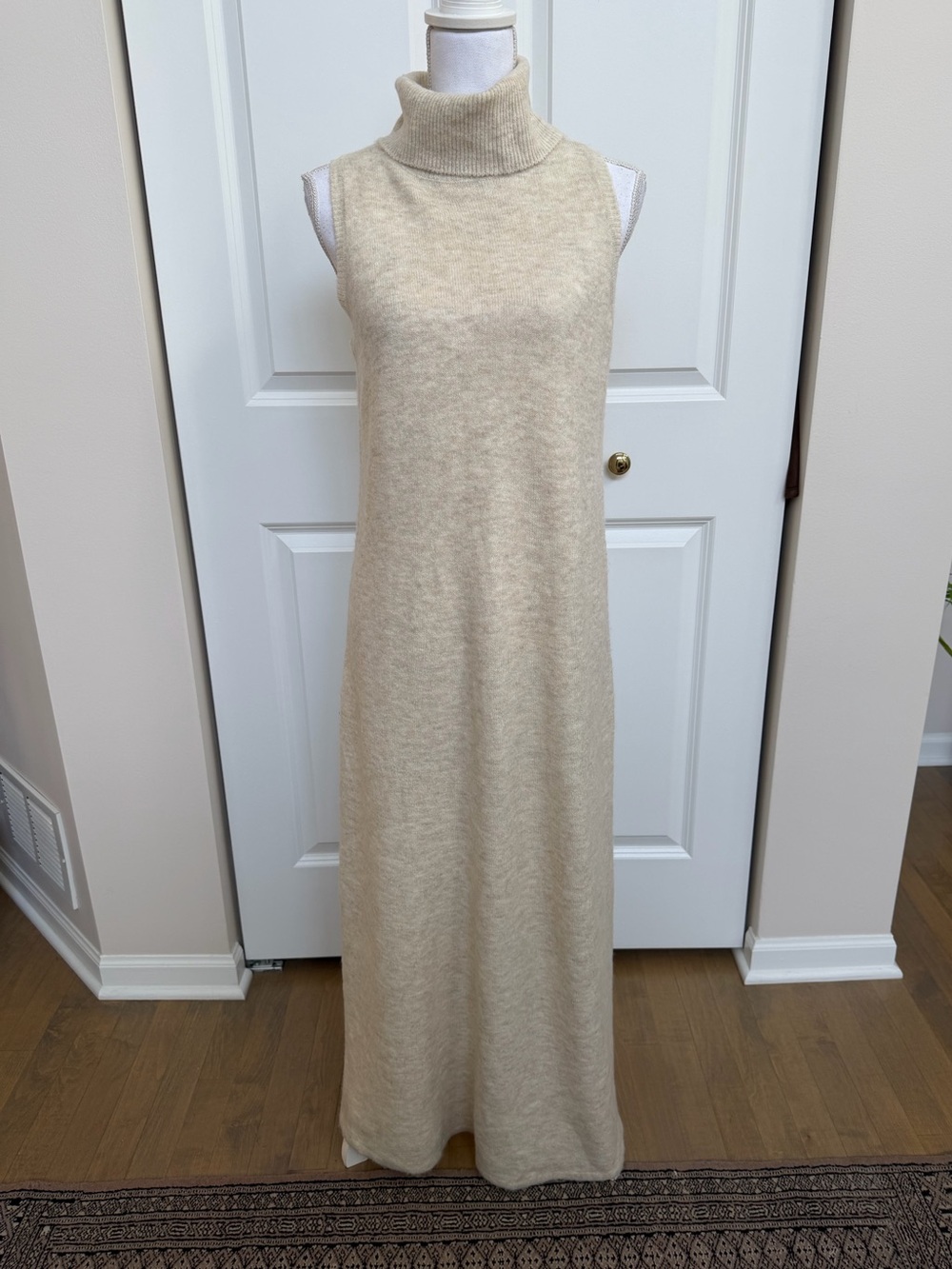 MSK - Sleeveless Turtleneck Knit Maxi Dress (medium)